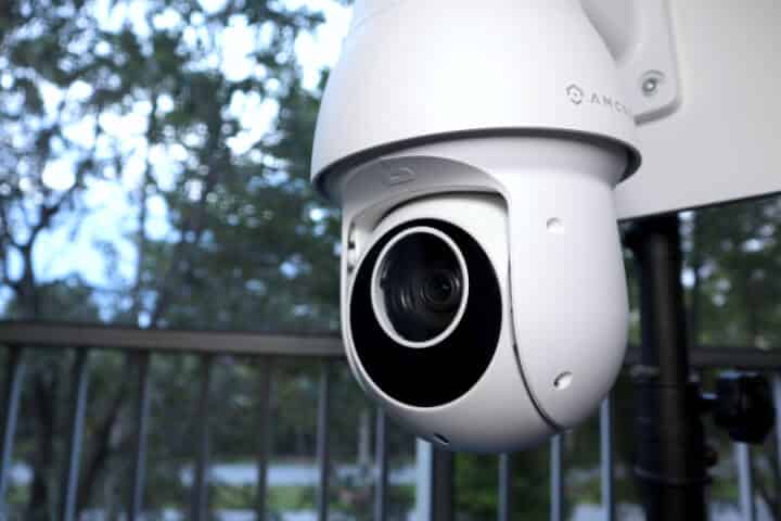 Amcrest 4MP PTZ camera detail Amcrest 4MP PTZ camera detail