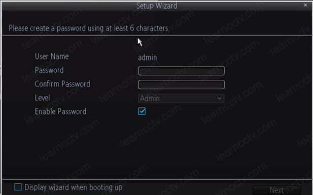 Amcrest DVR 650TVL Create a new password Amcrest DVR 650TVL Create a new password