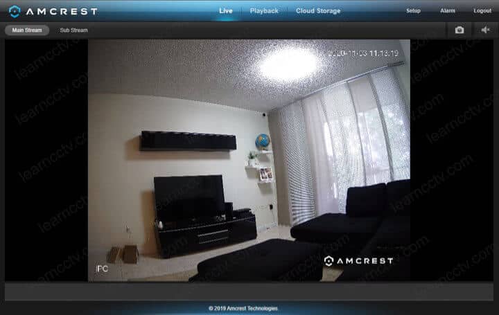 Amcrest IP camera Live via web browser Amcrest IP camera Live via web browser