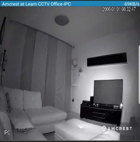 Amcrest ProHD IP Turret PoE Camera using the night vision feature Amcrest ProHD IP Turret PoE Camera using the night vision feature