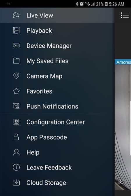 Amcrest View Pro Menu Amcrest View Pro Menu