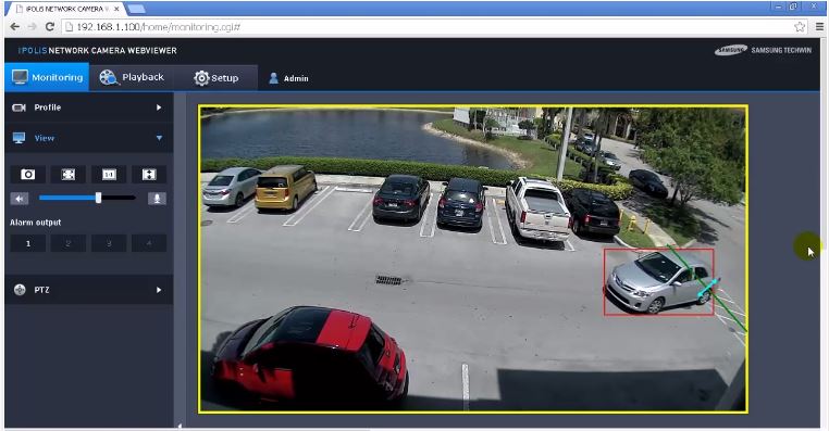 Video analytics on an IP camera Video analytics on an IP camera