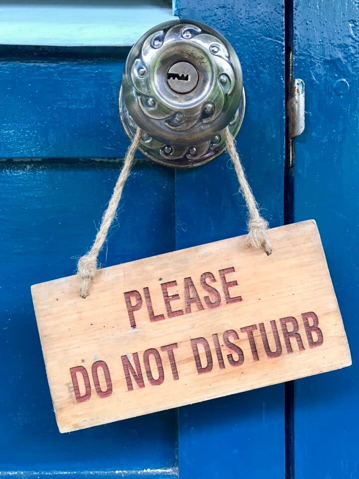 Do not disturb Do not disturb