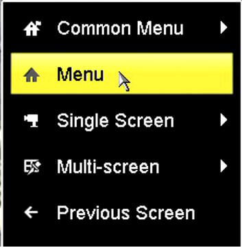 Hikvision -DVR Main Menu Hikvision -DVR Main Menu