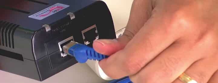 IP security camera UTP cable connection IP security camera UTP cable connection