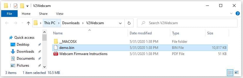 Rename the Wyze Cam firmware Rename the Wyze Cam firmware