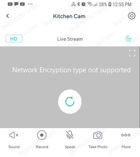 Wyze cam network encryption type not supported Wyze cam network encryption type not supported