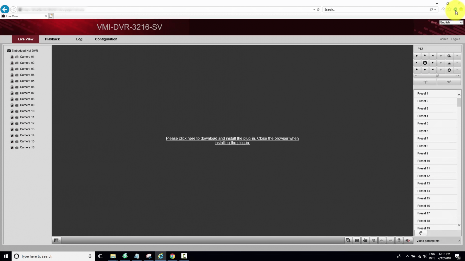 Hikvision DVR message Please click here to download plug-in Hikvision DVR message Please click here to download plug-in