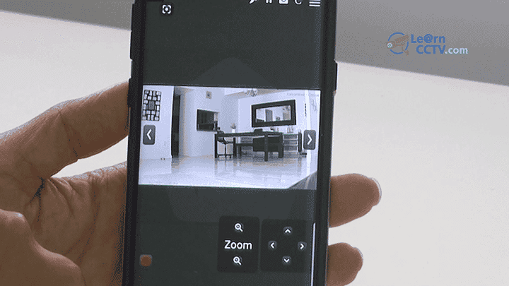 Security camera on a mobile phone ONVIF test tool for smartphone shows camera