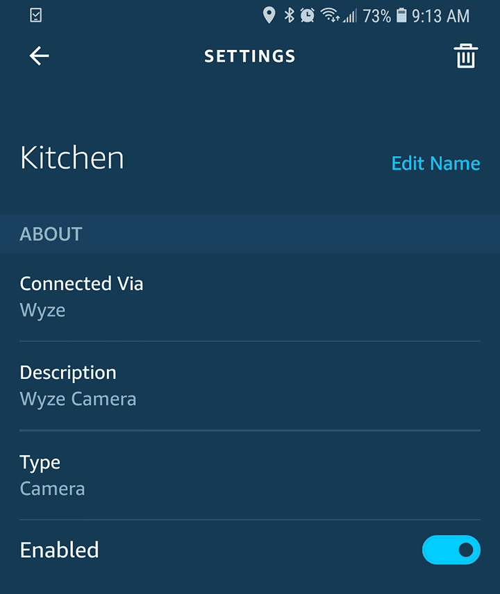 Wyze Cam Enabled on Alexa Wyze Cam Enabled on Alexa